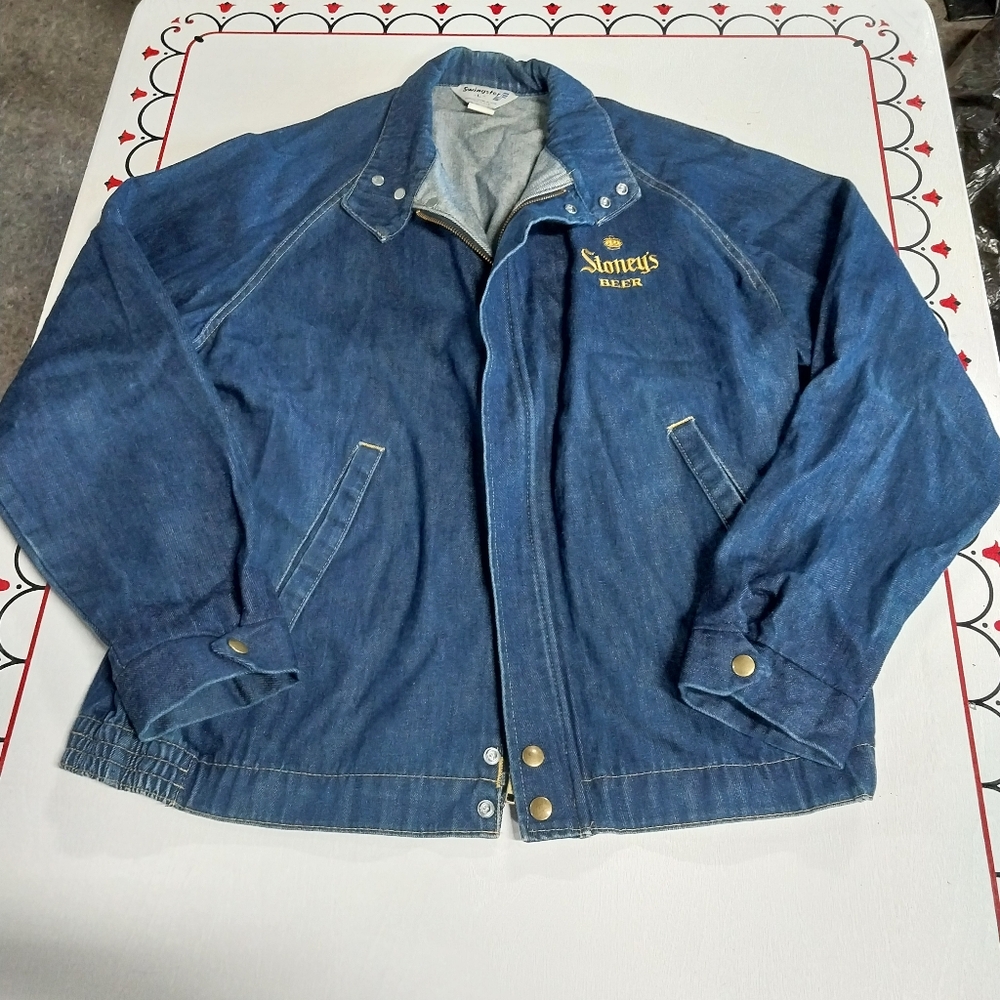 Blue Denim Jacket Stoney's Beer
